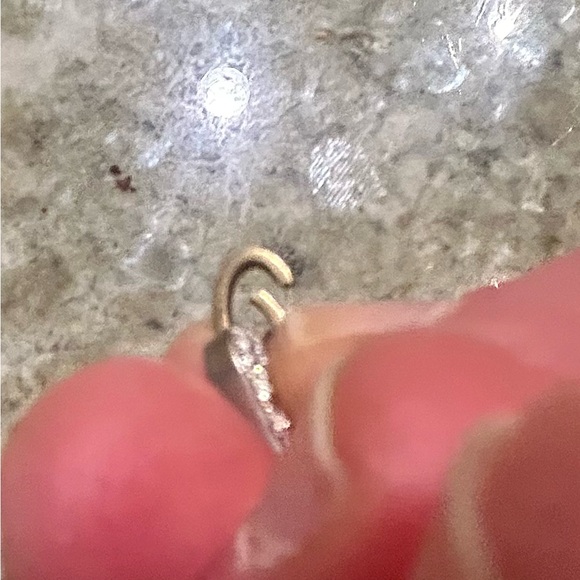 Bez Ambar - Twinkle Dog Tag White Diamond and 18K Gold Pendant- Customized - Picture 5 of 5